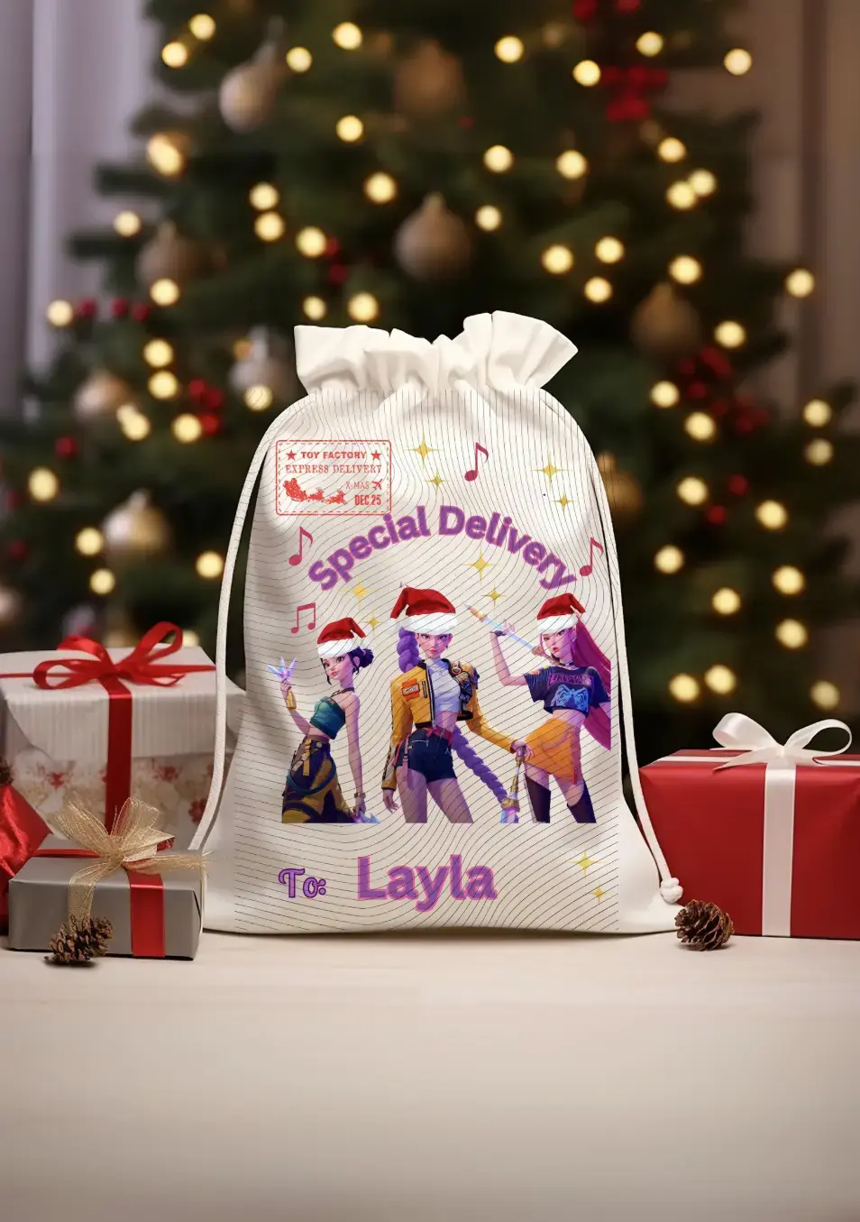 K-Pop Santa Sack Transfer Branded By Barta