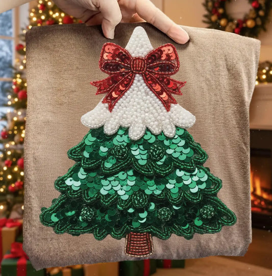 Faux Sequin Christmas Tree brandedbybarta