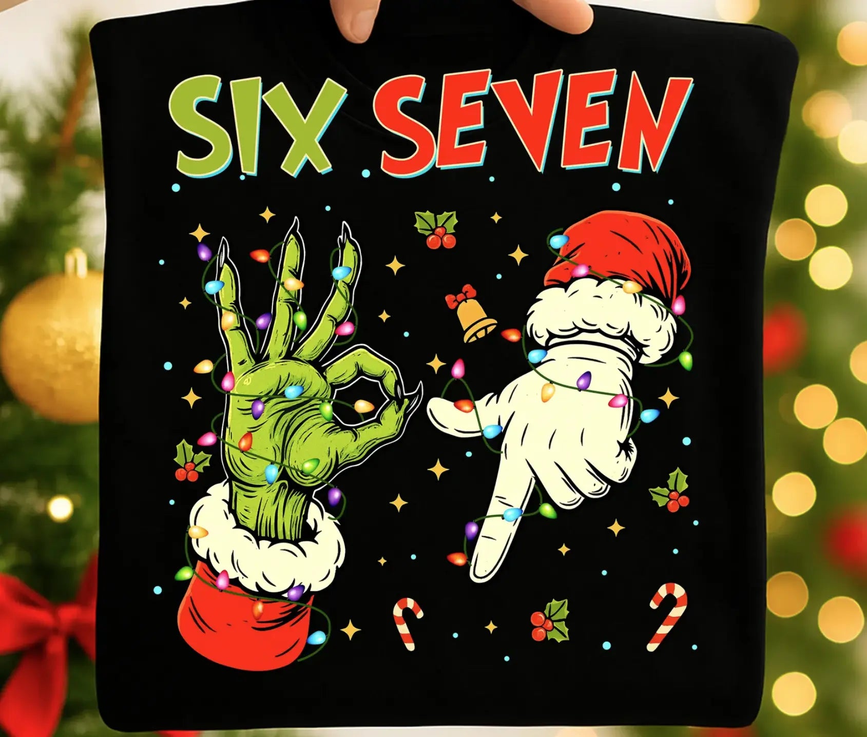 Six Seven Green Guy & Santa brandedbybarta
