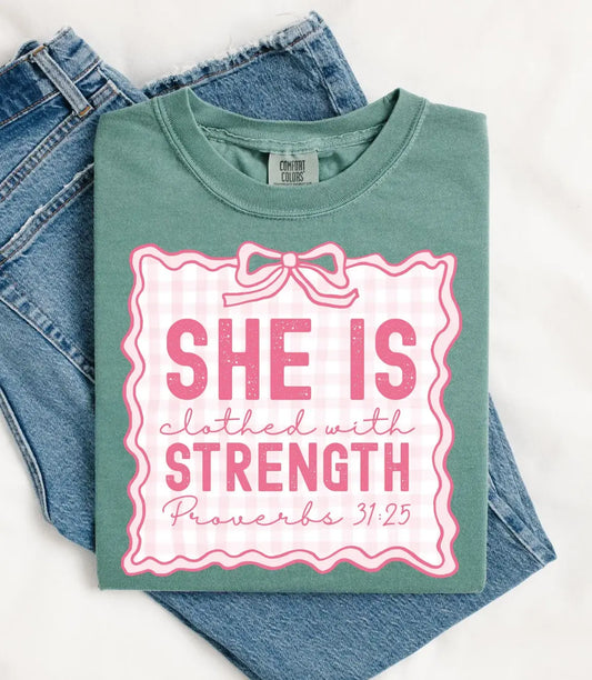She Is Clothed With Strength brandedbybarta