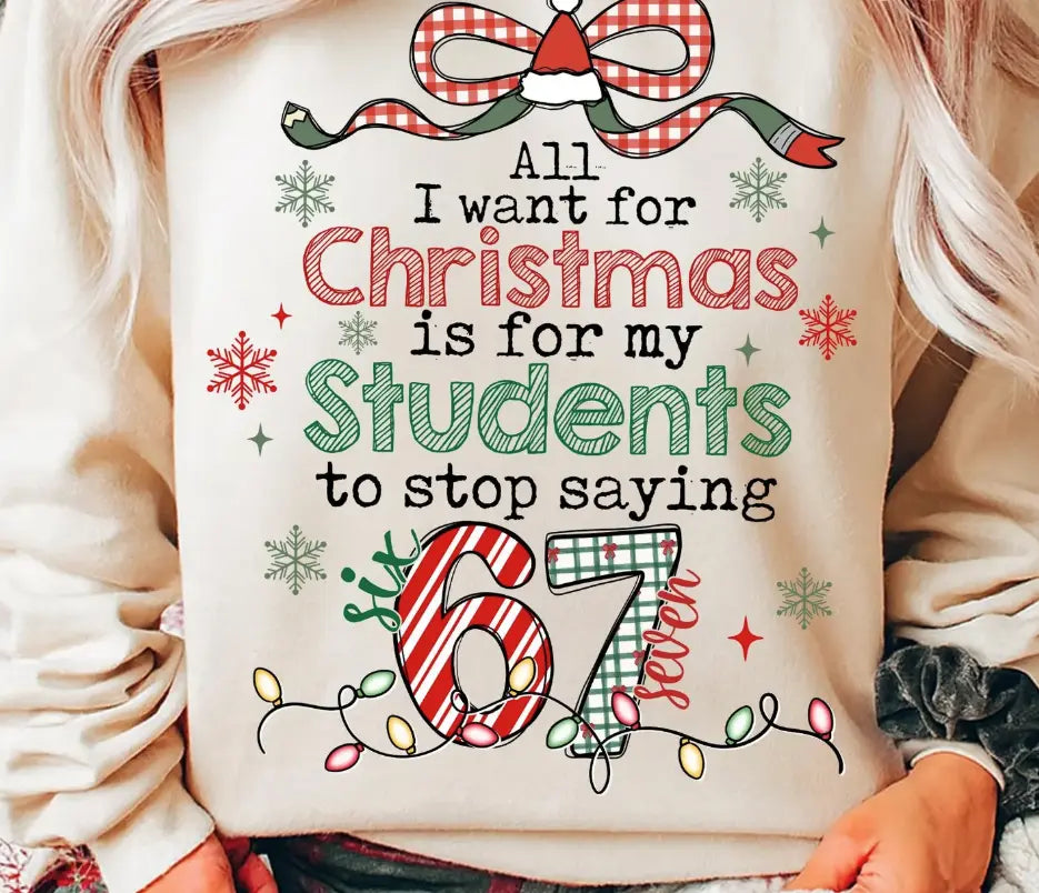 All I want For Christmas Teacher brandedbybarta