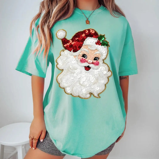 Faux Sequin Santa brandedbybarta