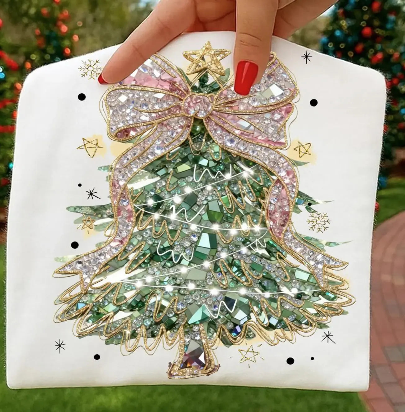Rhinestone Christmas Tree brandedbybarta