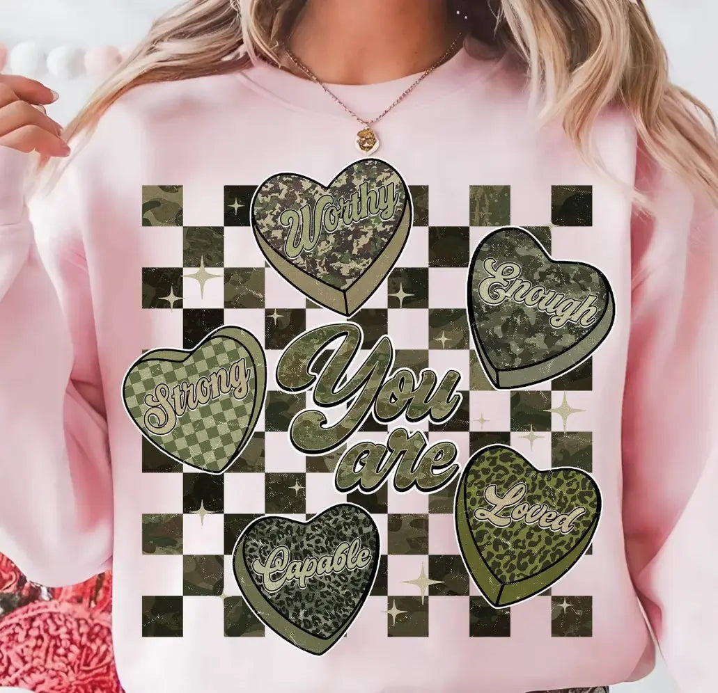 You Are Camo Hearts Branded By Barta