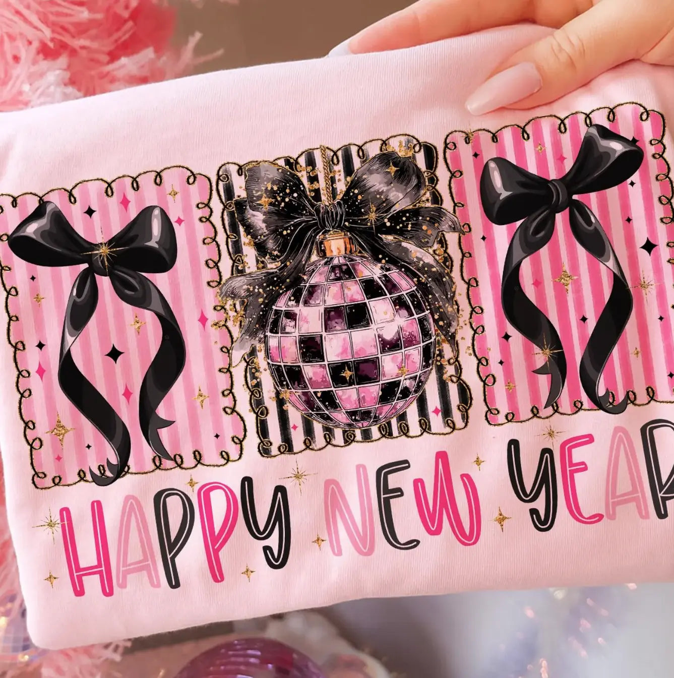 Happy New Year Coquette Bow brandedbybarta