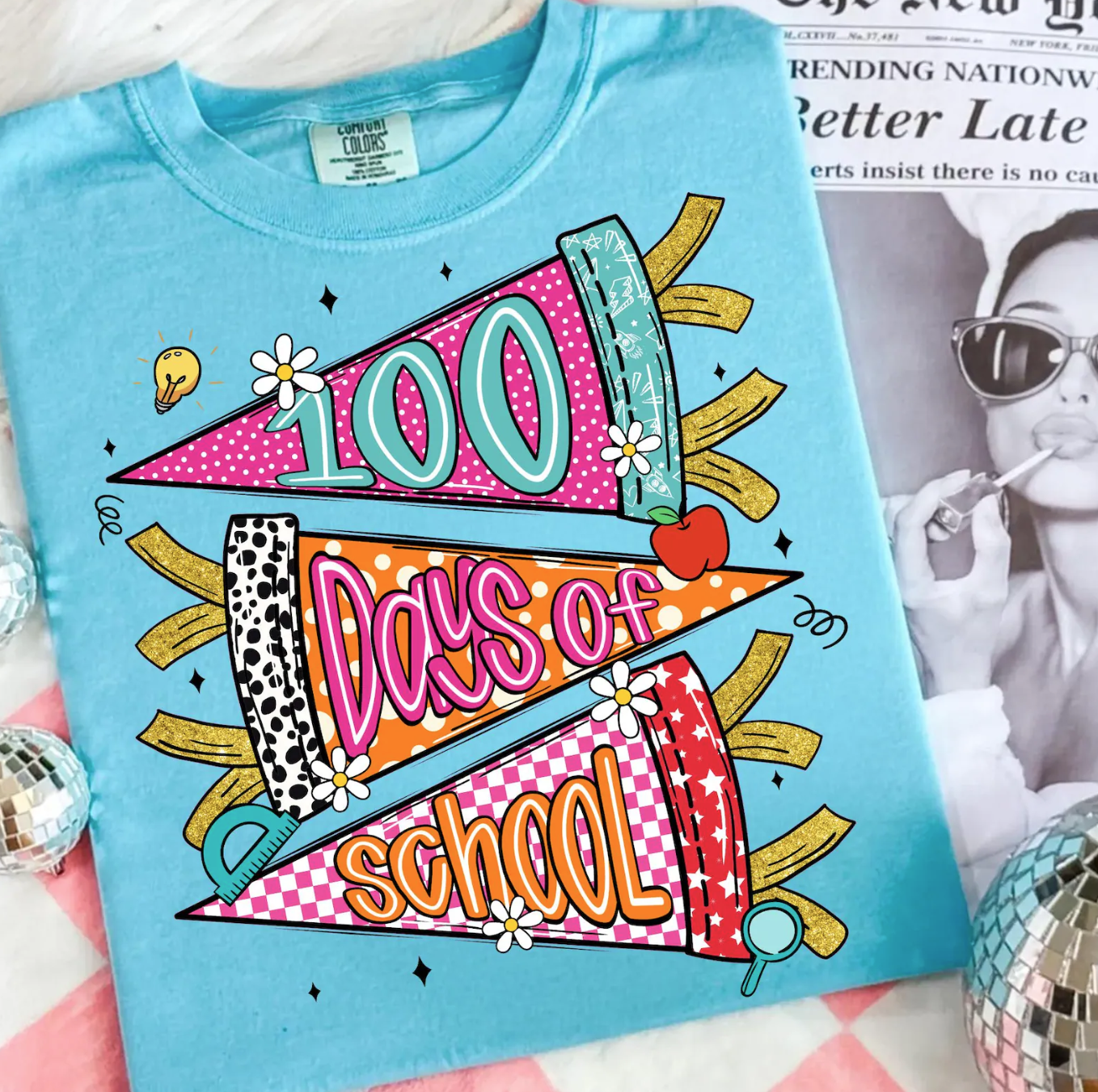 100 Days Of School Pennant