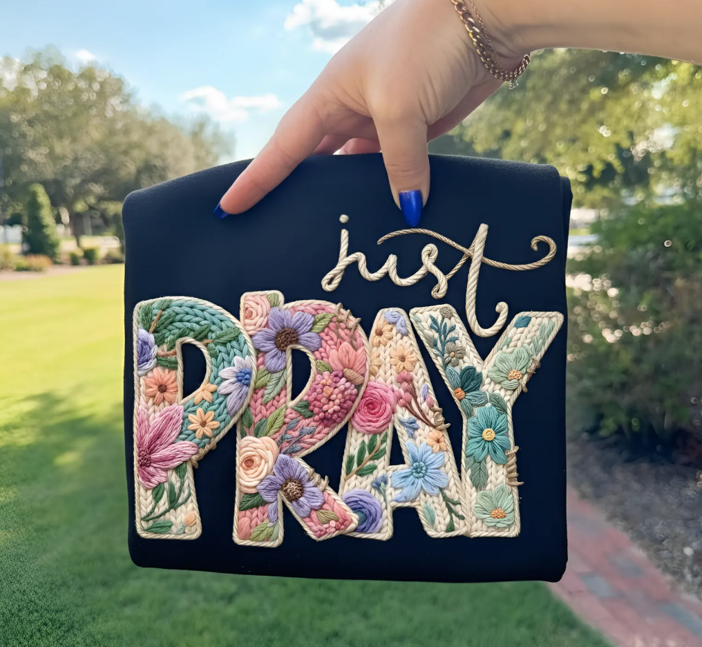 Just Pray Faux Floral Yarn