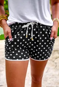 After Dark Polka Dots Everyday Shorts Branded By Barta