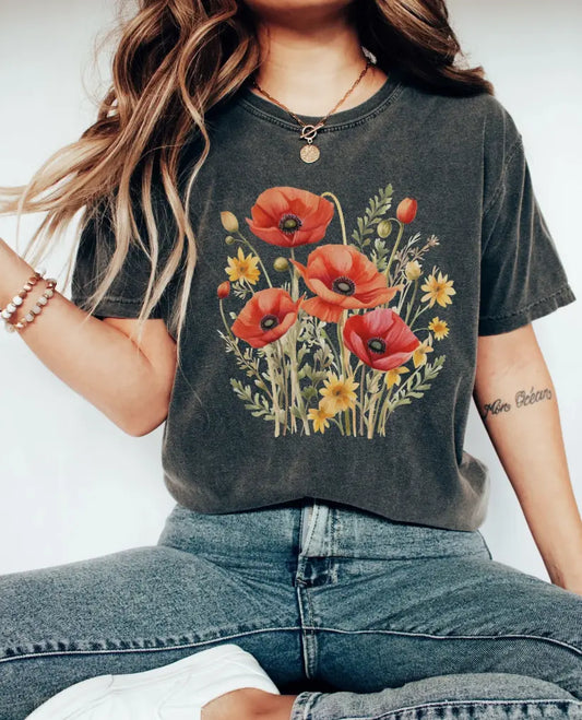 Red Poppy Flower brandedbybarta