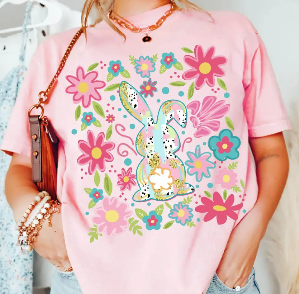 Floral Easter Bunny brandedbybarta