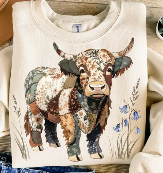 Highland Cow Patchwork brandedbybarta