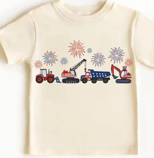 Patriotic Construction Trucks brandedbybarta