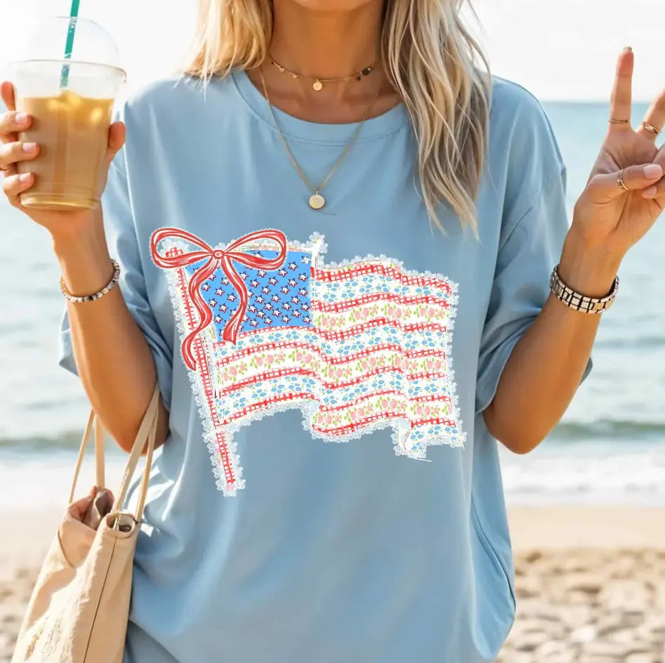 Coquette 4th Of July American Flag brandedbybarta