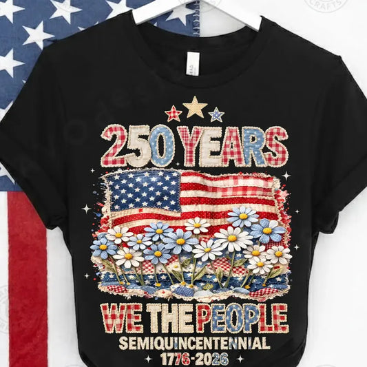 Patchwork 250 Years American Flag brandedbybarta
