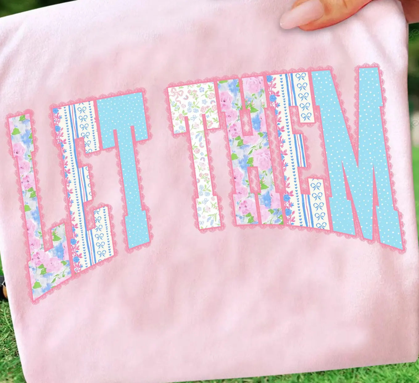 Let Them Pink Floral brandedbybarta
