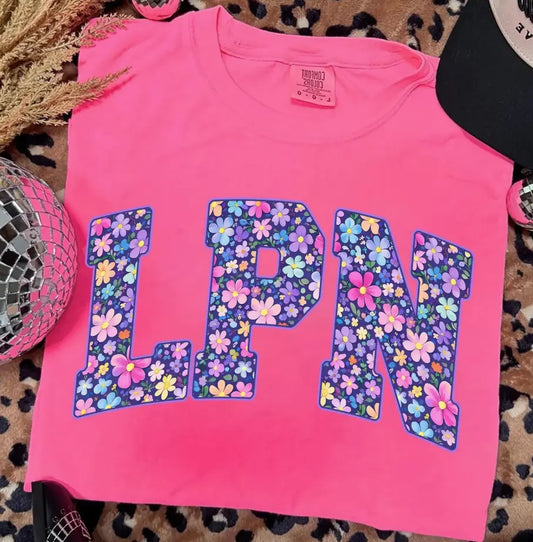 Floral LPN brandedbybarta