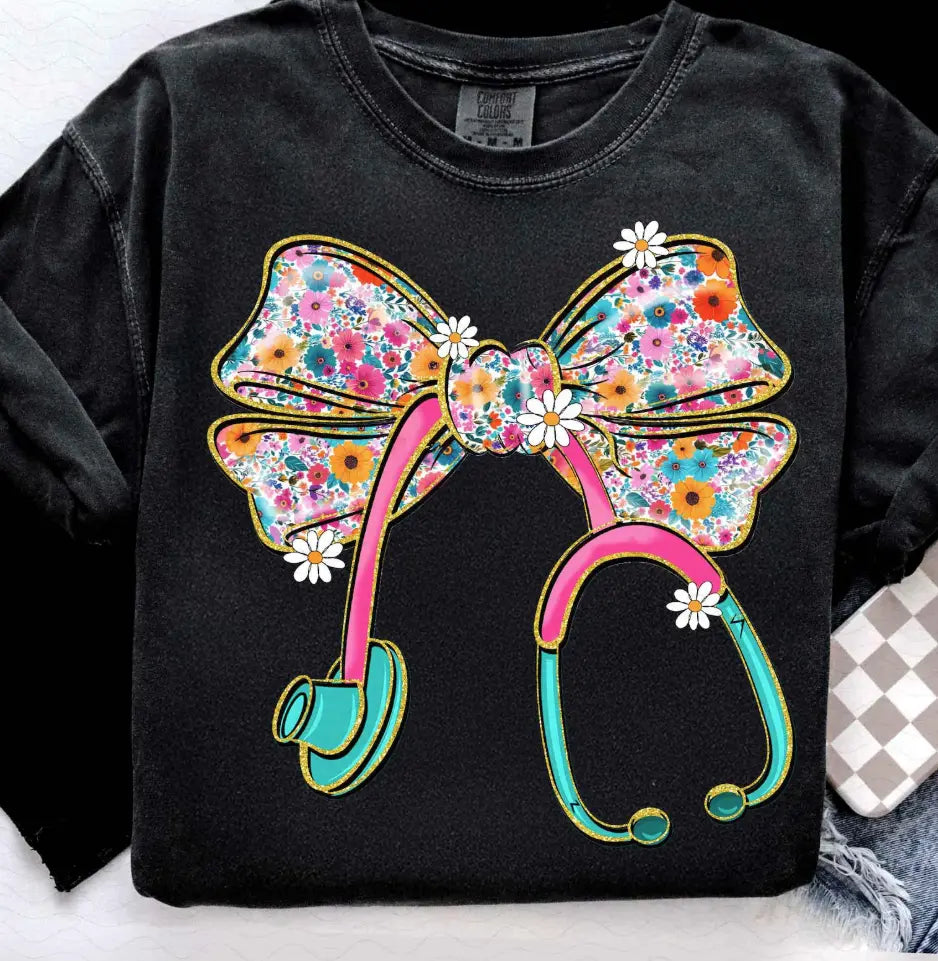 Preppy Floral Stethoscope brandedbybarta
