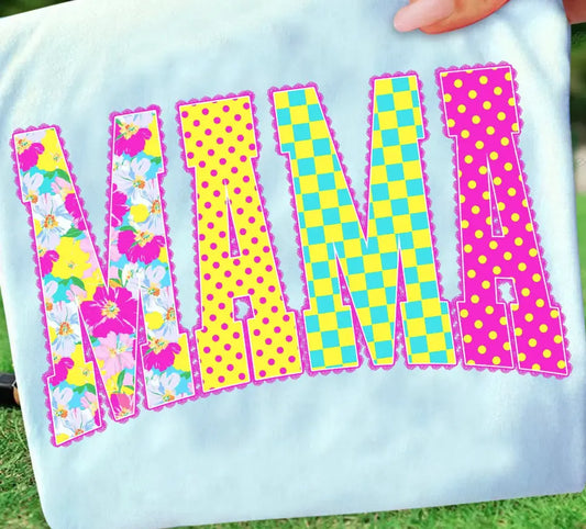 Retro Neon Mama Summer Floral brandedbybarta
