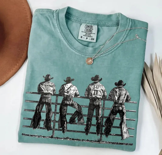 Western Cowboys On Fence brandedbybarta
