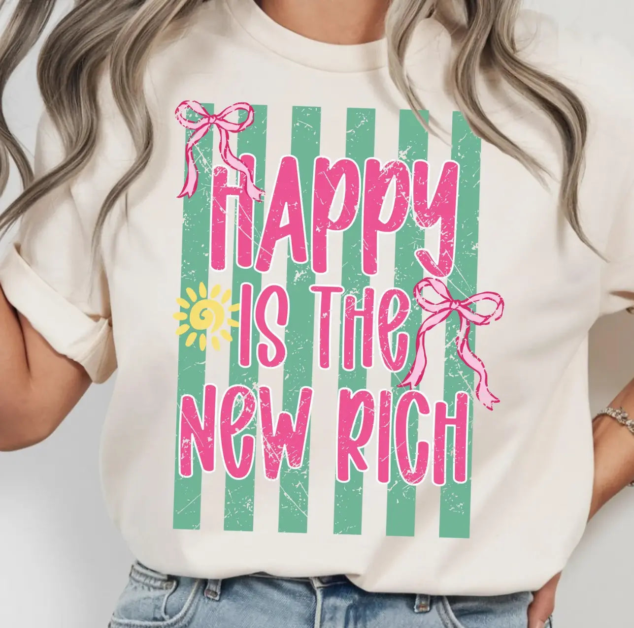 Happy is The New Rich brandedbybarta