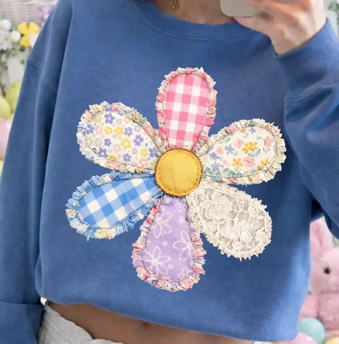Faux Patchwork Floral brandedbybarta