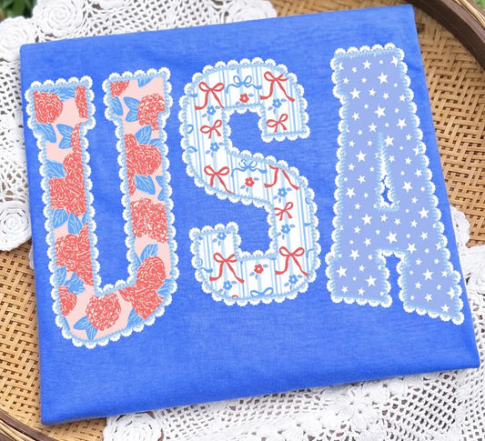 Retro USA Floral Checkered Polka Dots brandedbybarta