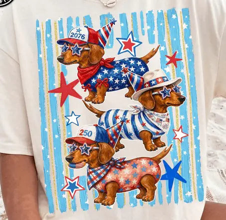 Brushstroke 4th Of July Dog brandedbybarta