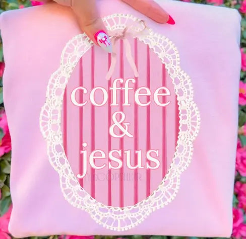 Coffee And Jesus Oval brandedbybarta