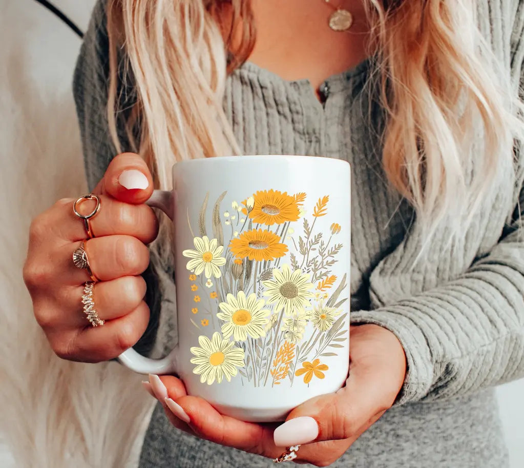 Vintage Yellow flower - Branded By Barta