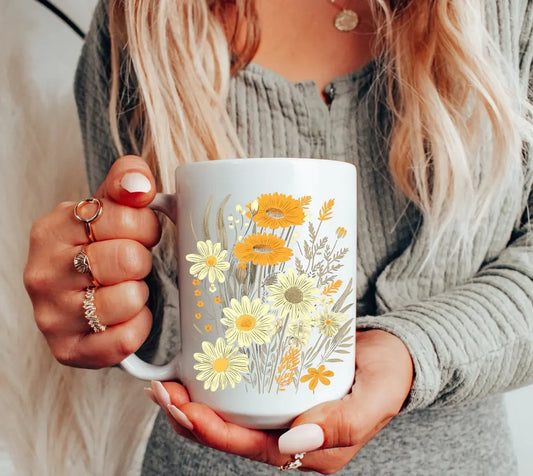 Vintage Yellow flower - Branded By Barta