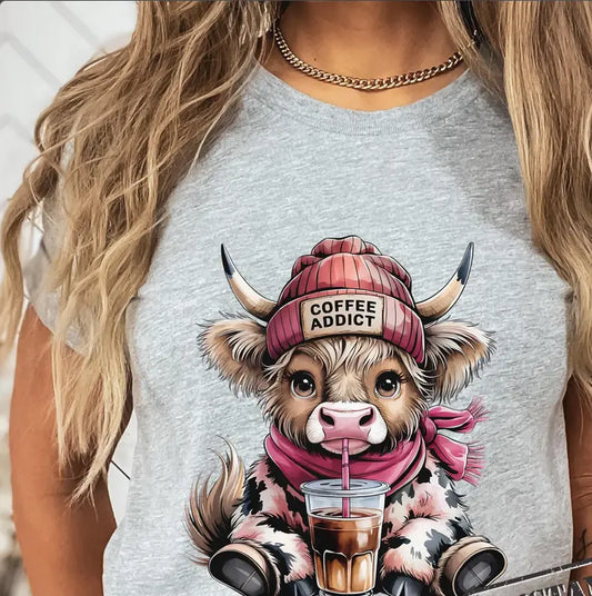 Cow coffee addict pink hat - Branded By Barta