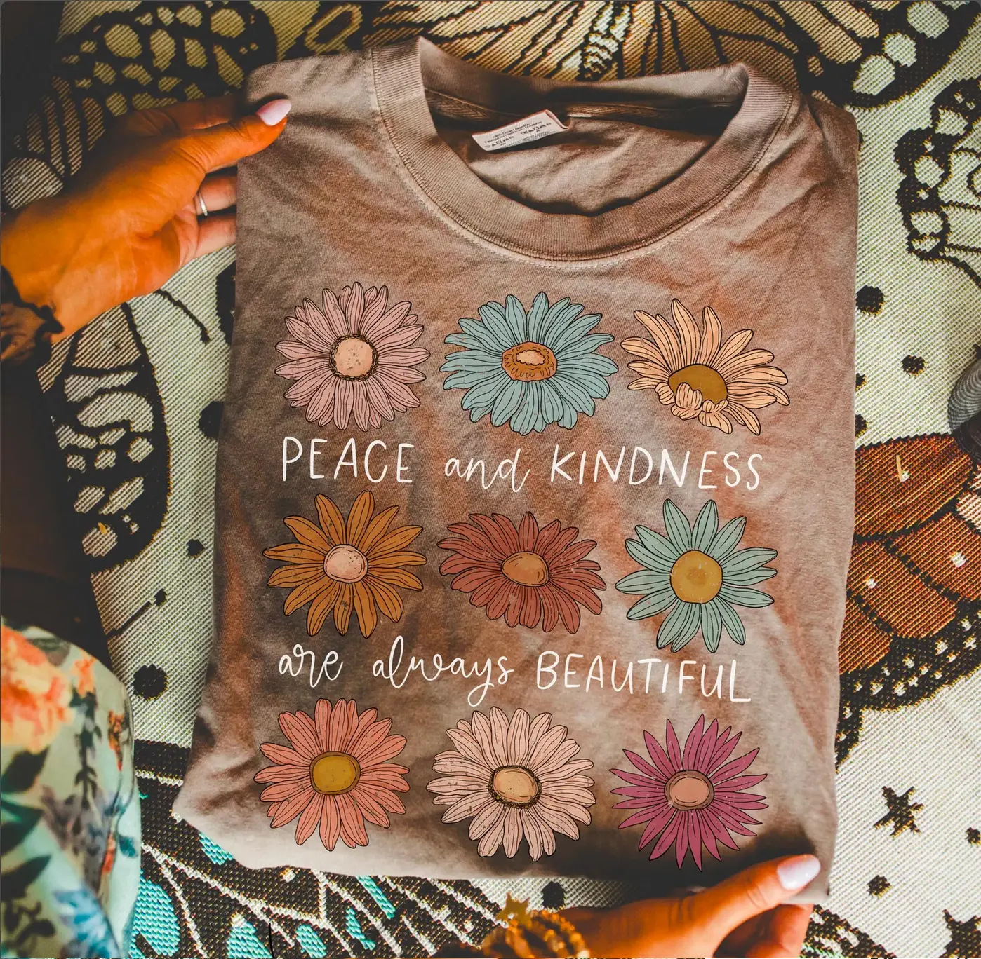 Peacee and kindness flower - Branded By Barta