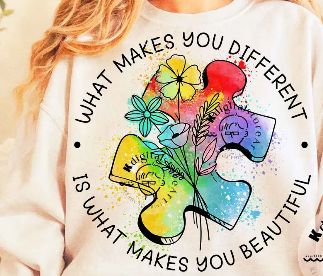 What makes you different puzzle piece autism - Branded By Barta