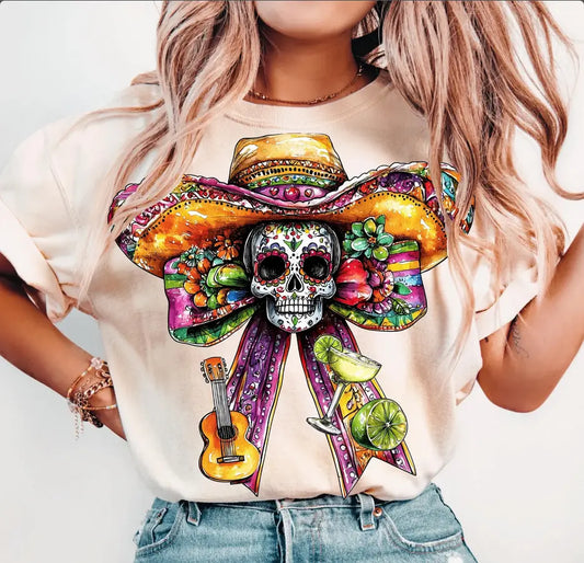 Fiesta skeleton Bow - Branded By Barta