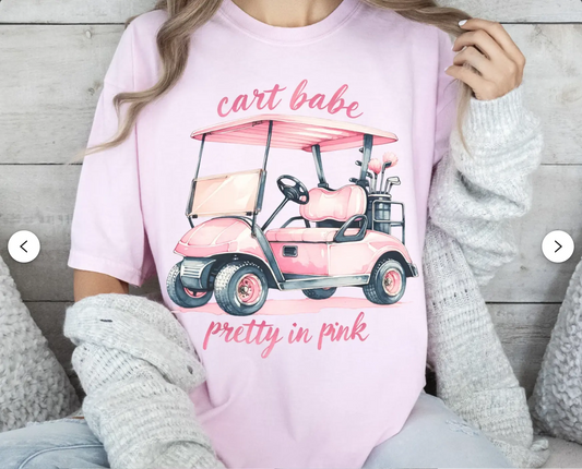 Golf Cart Babe Pink brandedbybarta