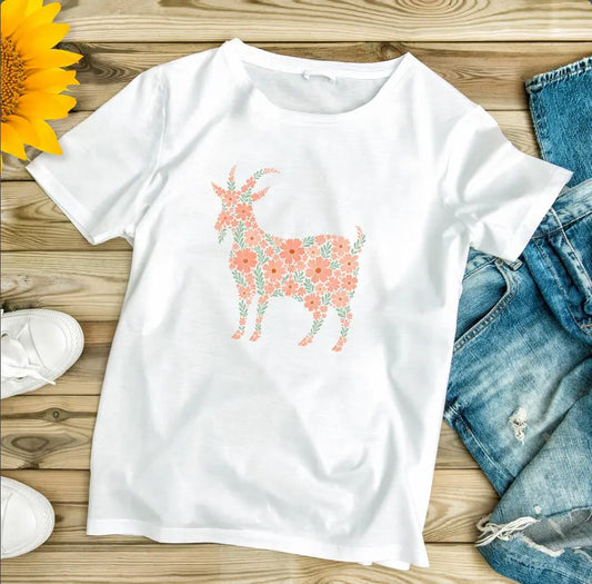 Floral goat brandedbybarta