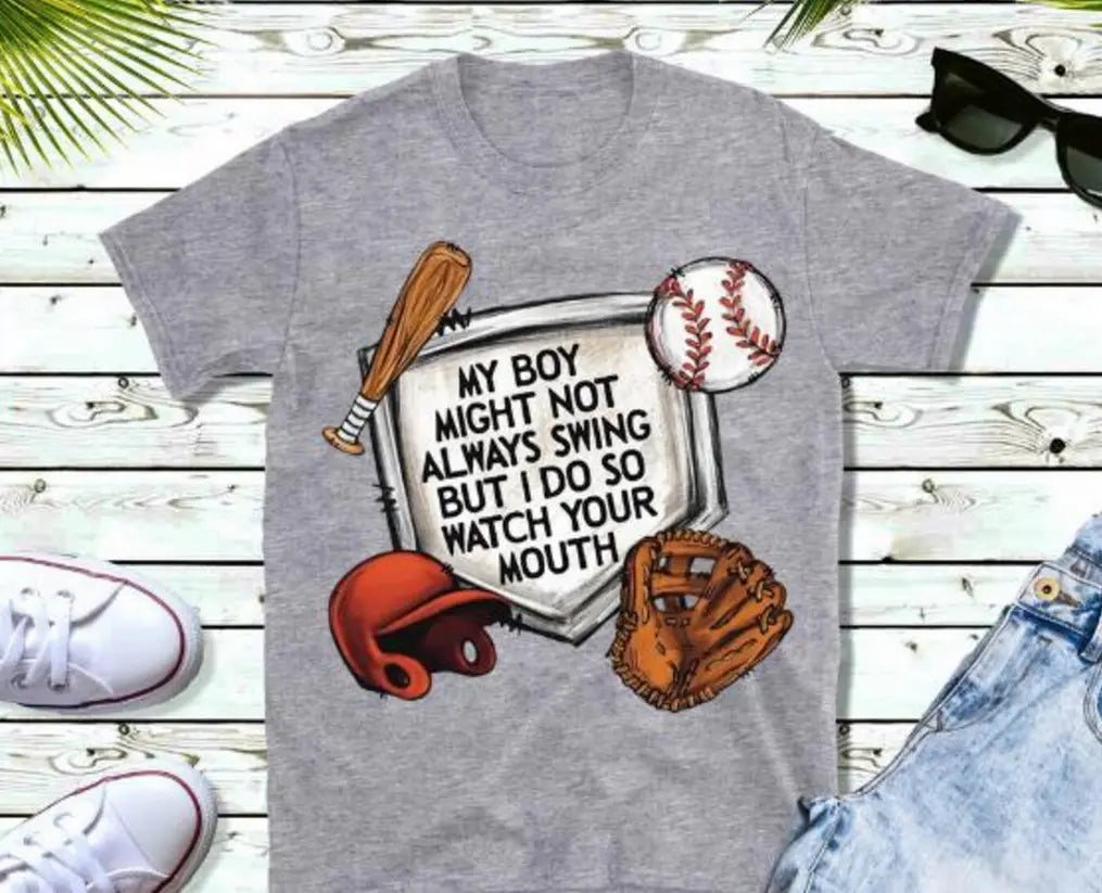 My boy may not always swing but I do Baseball brandedbybarta