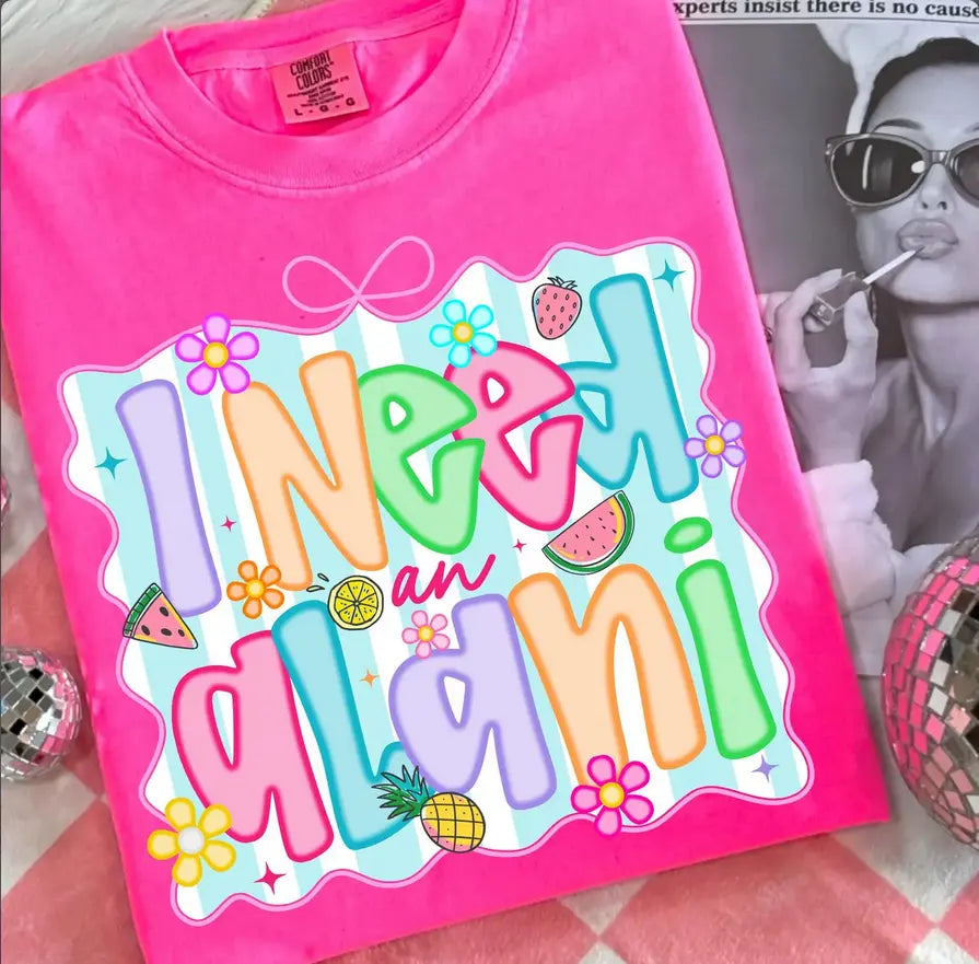 I Need Alani neon brandedbybarta
