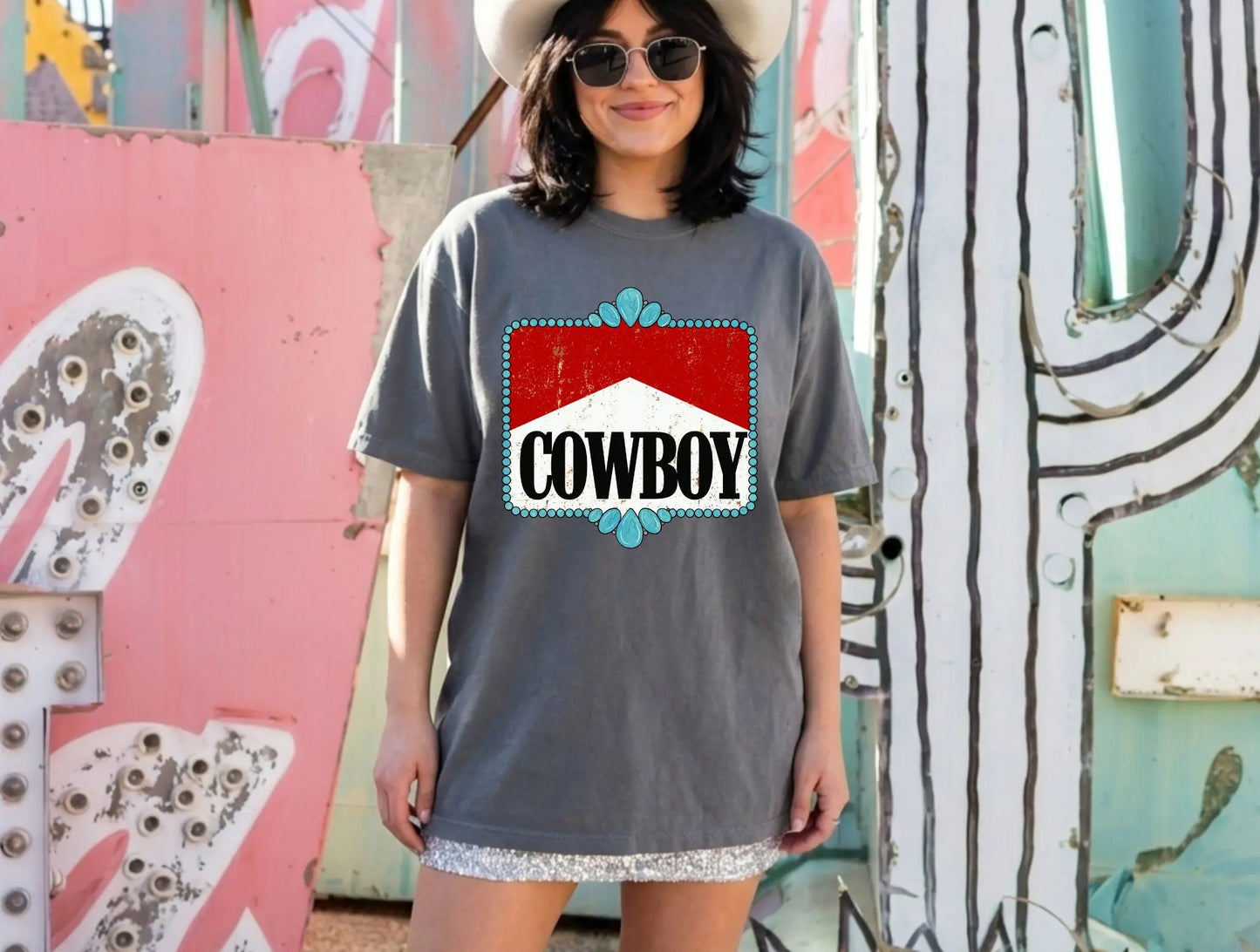 Turquoise Cowboy Graphic brandedbybarta