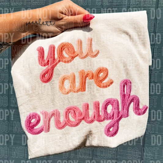 Yarn you are enough brandedbybarta