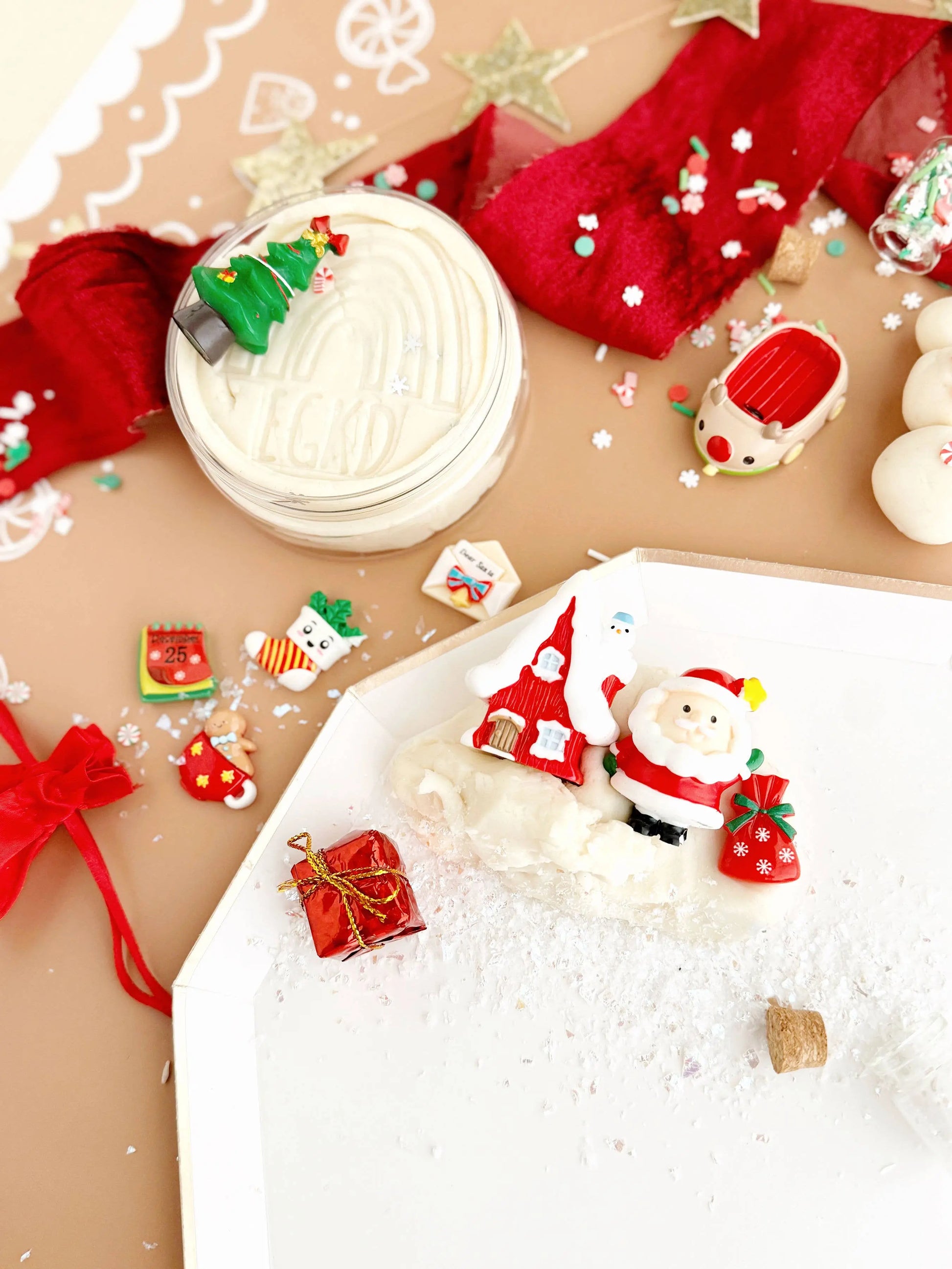 Santa's Cottage KidDough Play Kit Earth Grown KidDoughs (KidDoughs by EGKD)