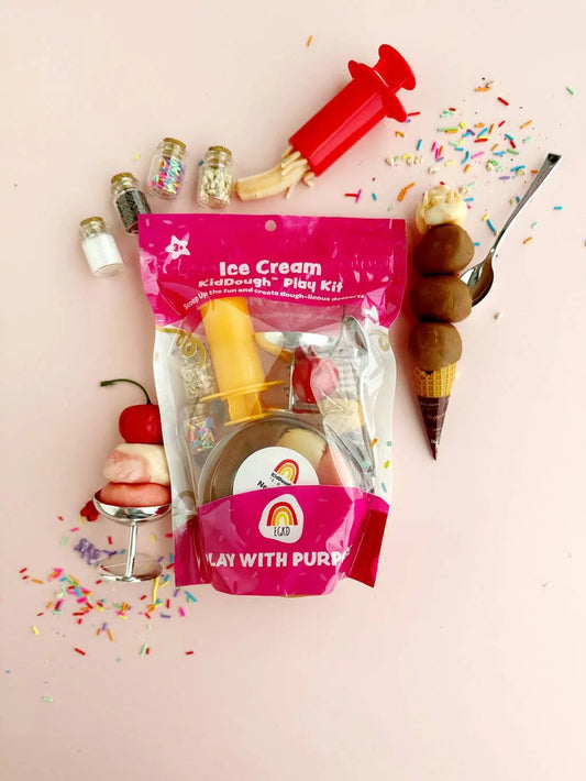 Ice Cream KidDough Play Kit Earth Grown KidDoughs (KidDoughs by EGKD)