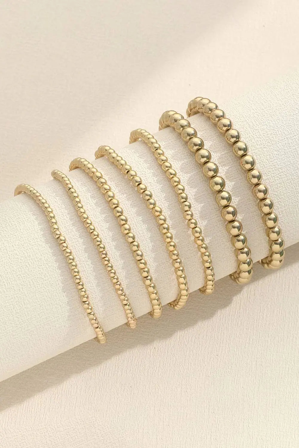 LDC 7pcs/Set Minimalist Beaded Luxury Bracelet Set Little Daisy Closet