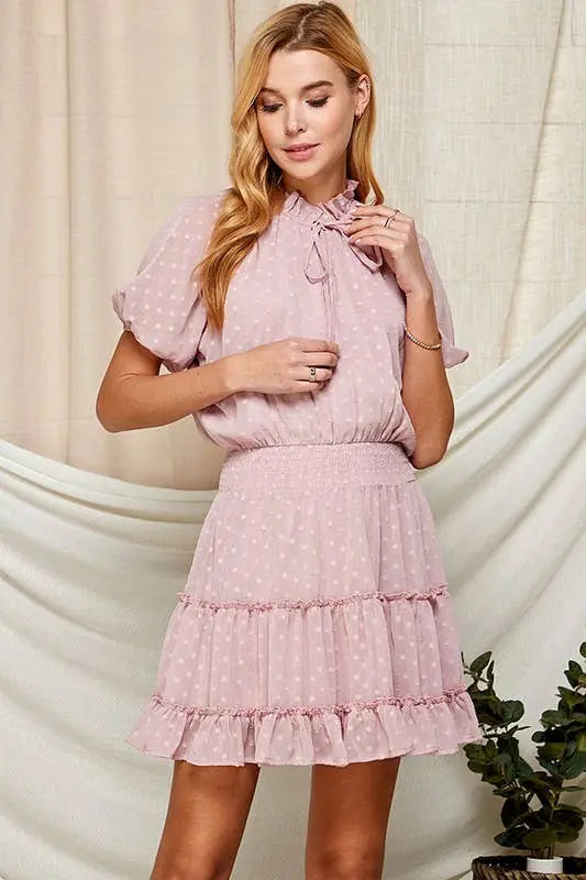 Swiss Dot Semi-Sheer Women's Dress Twentyten