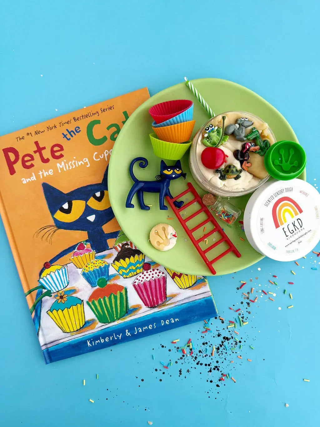 Pete The Cat KidDough Play Kit Earth Grown KidDoughs (KidDoughs by EGKD)