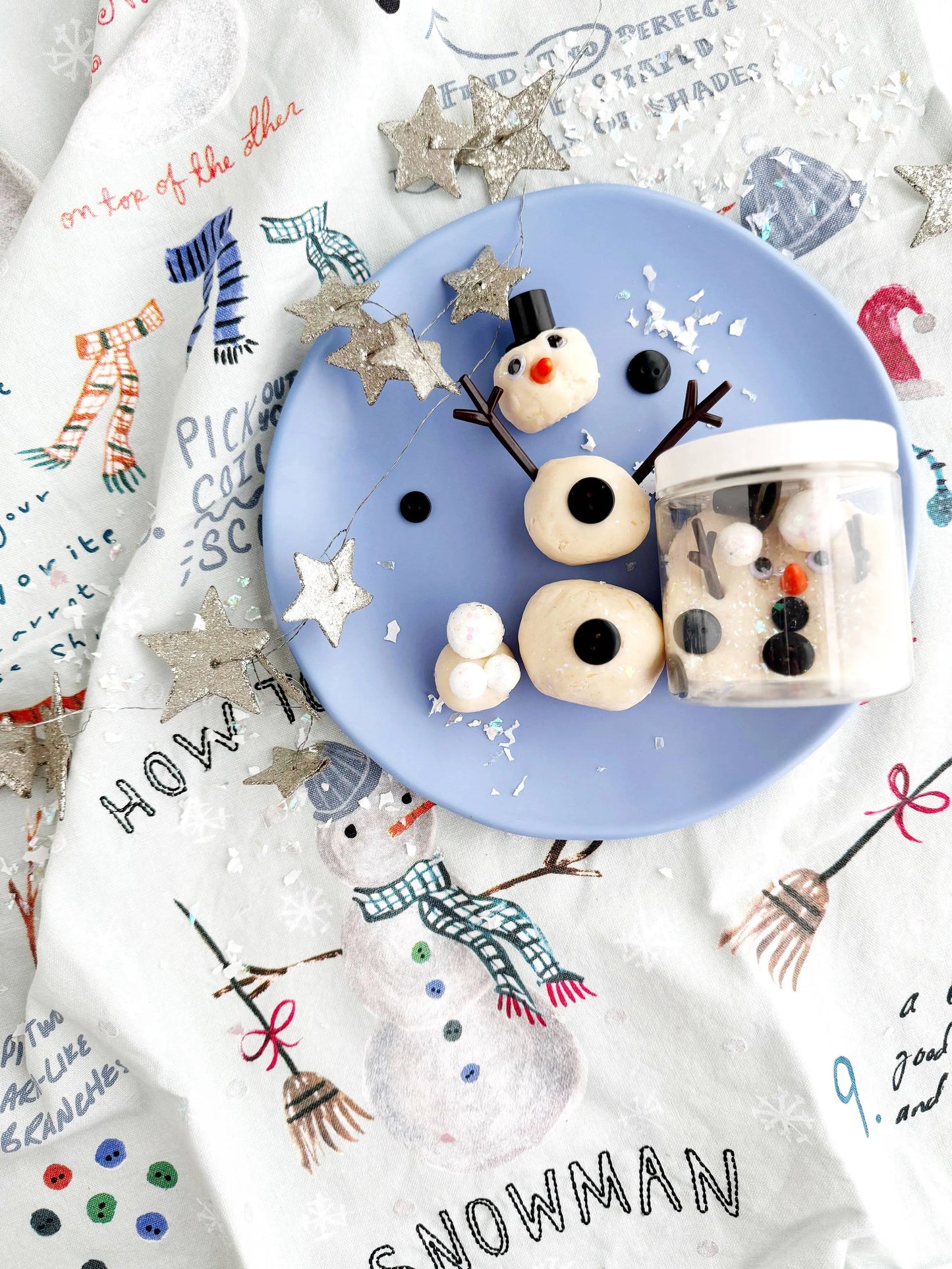 Snowman Mini Dough-To-Go Earth Grown KidDoughs (KidDoughs by EGKD)