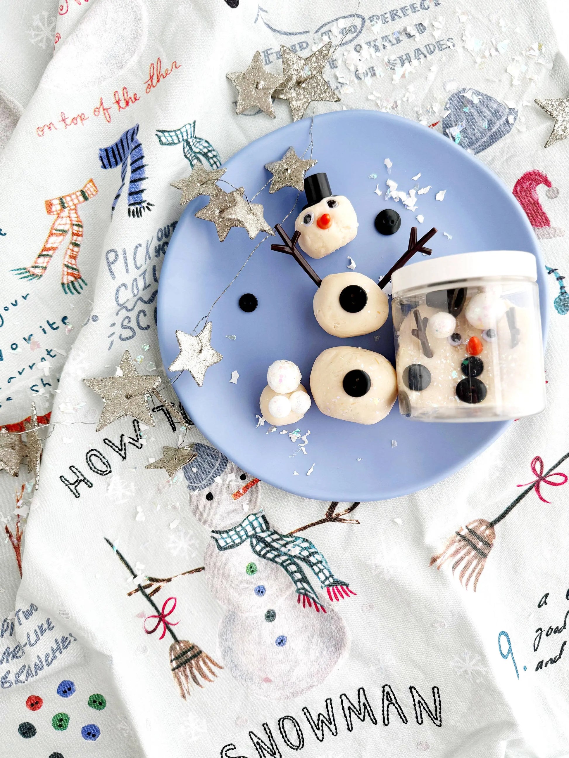 Snowman Mini Dough-To-Go Earth Grown KidDoughs (KidDoughs by EGKD)