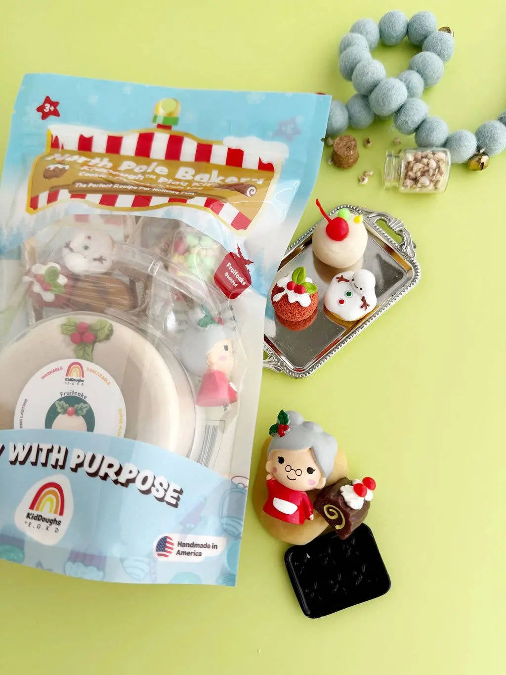 North Pole Bakery KidDough Play Kit Earth Grown KidDoughs (KidDoughs by EGKD)