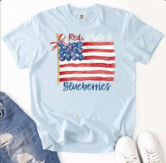 Red, White, Blueberries Grapic Tee - CK Branded By Barta