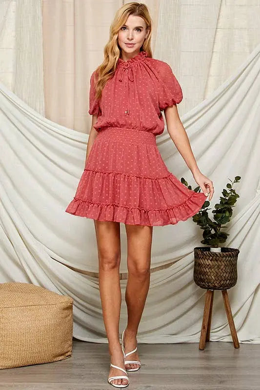 Swiss Dot Semi-Sheer Women's Dress Twentyten